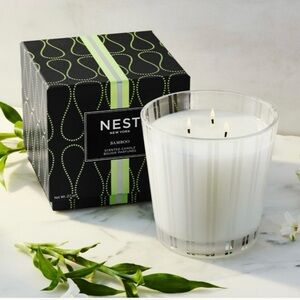 NIB NEST Fragrances Bamboo 3- wick Candle - 21oz